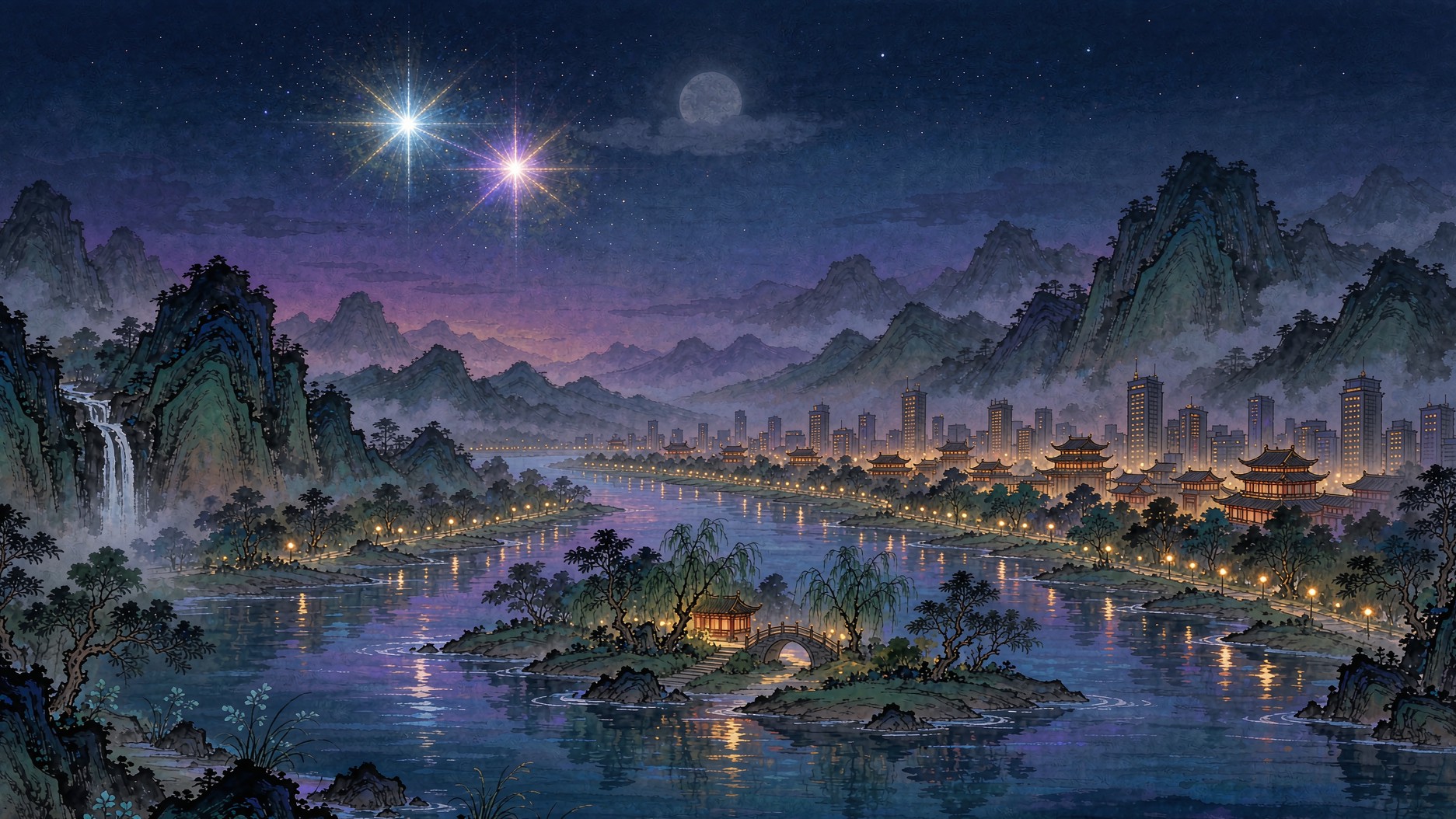 湖南娄底星城全景